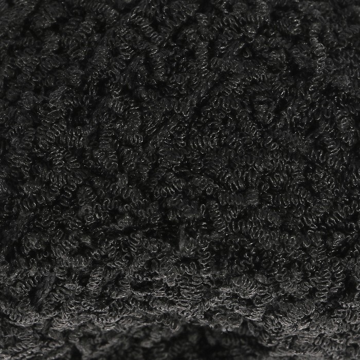 Пряжа "Visantia Zikzak" 100% полиэстер 100м/100г (1001 чёрный)