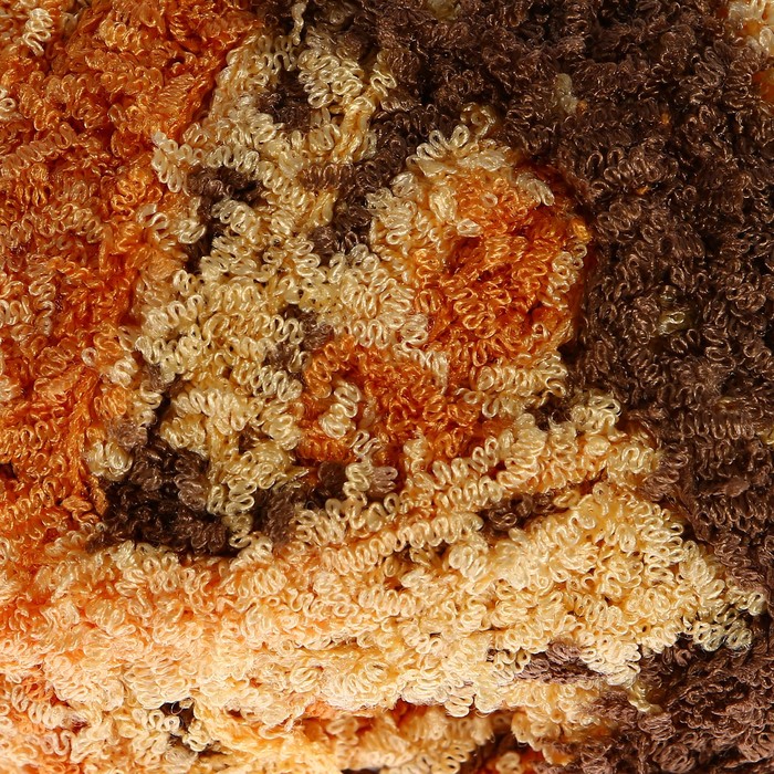 Пряжа "Visantia Zikzak" 100% полиэстер 100м/100г (7137 бежево-коричневый)