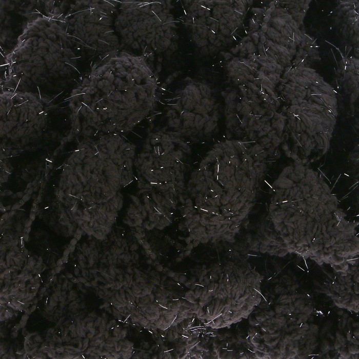 Пряжа "Adelia Bob" 100% полиэстер 50м/200г (02 чёрный)