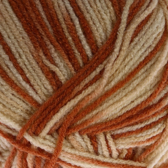 Пряжа "Adelia Jane" 100% акрил 227м/50гр (18 св,бежевый-коричнев)