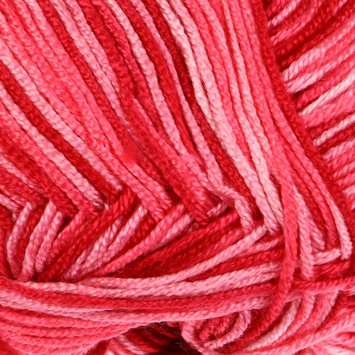 Пряжа "Adelia Mia Print" 100% микрофибра 307м/100гр (08 розово-бордовый)