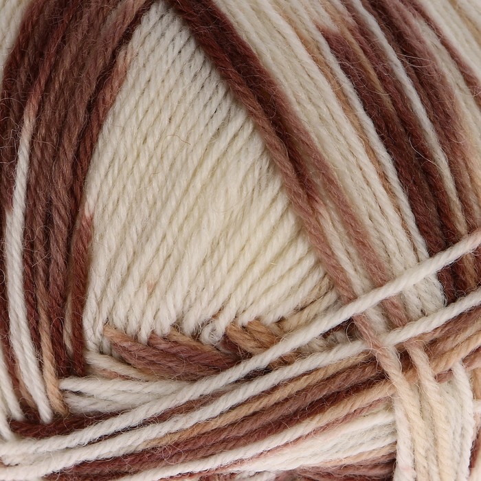 Пряжа "Adelia Jake" 75% шерсть, 25% нейлон 400м/100гр (03 бело-бежевый)