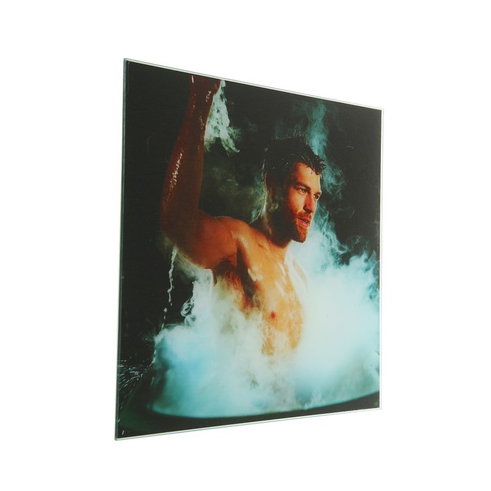 Картина для бани «Мужчина в пару», 30х30 см