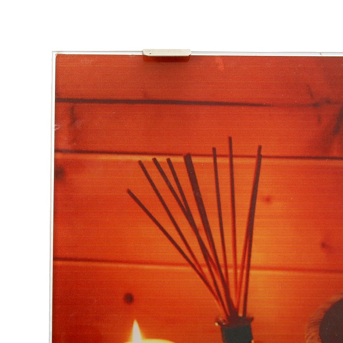 Картина для бани «Интерьер со свечами», 30х30 см