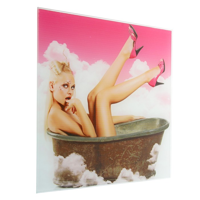 Картина для бани «Девушка в облаках», 30х30 см