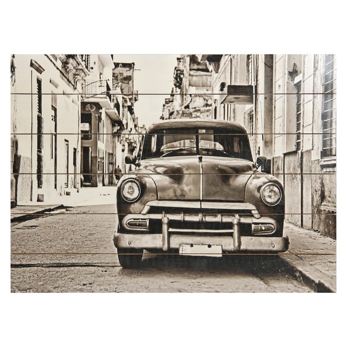 Картина на доске "Ретро"