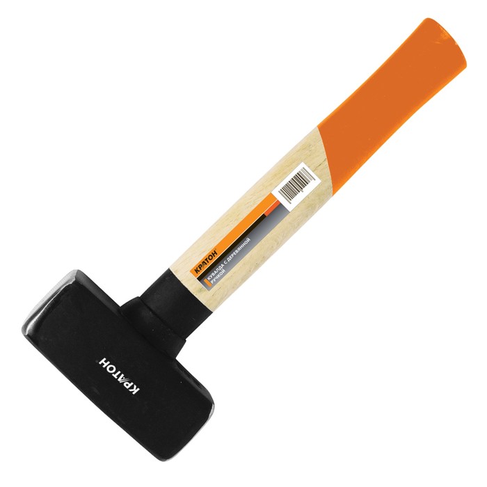 Кувалда "Кратон" 2 15 02 004, кованая, с деревянной рукояткой, 1 кг