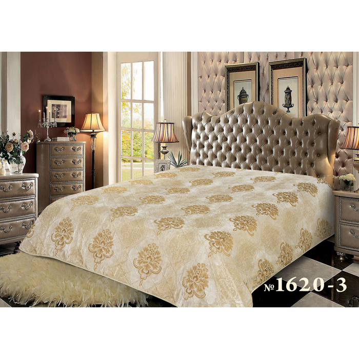 Покрывало Marianna ИМА Велюр корона 1620/3 св-коричн 150х220 см, пэ100%