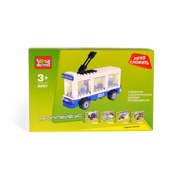 Конструктор "Троллейбус", 135 деталей