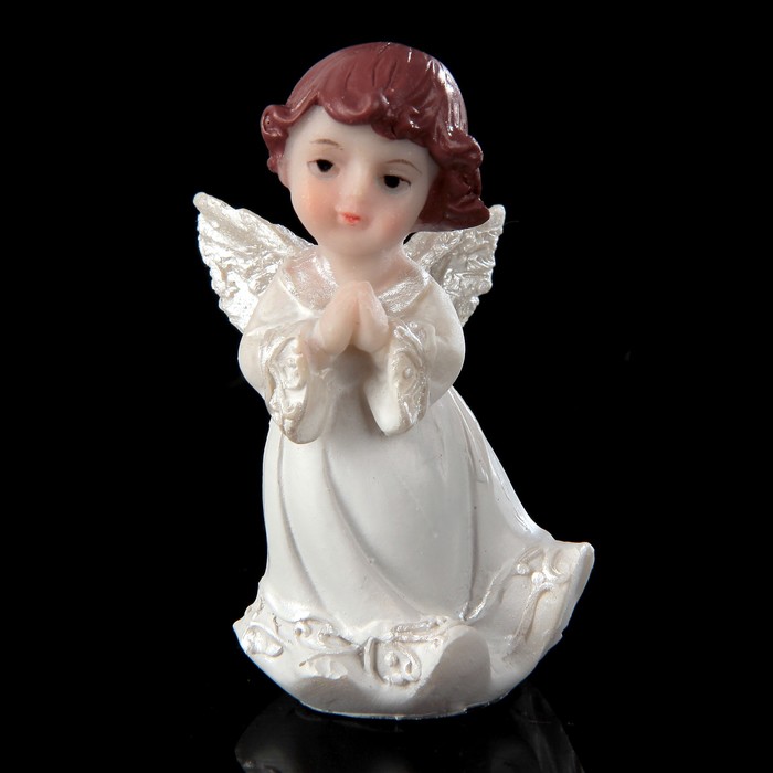 Сувенир полистоун "Ангел в белоснежном платье" МИКС 6,5х3,8х3,2 см