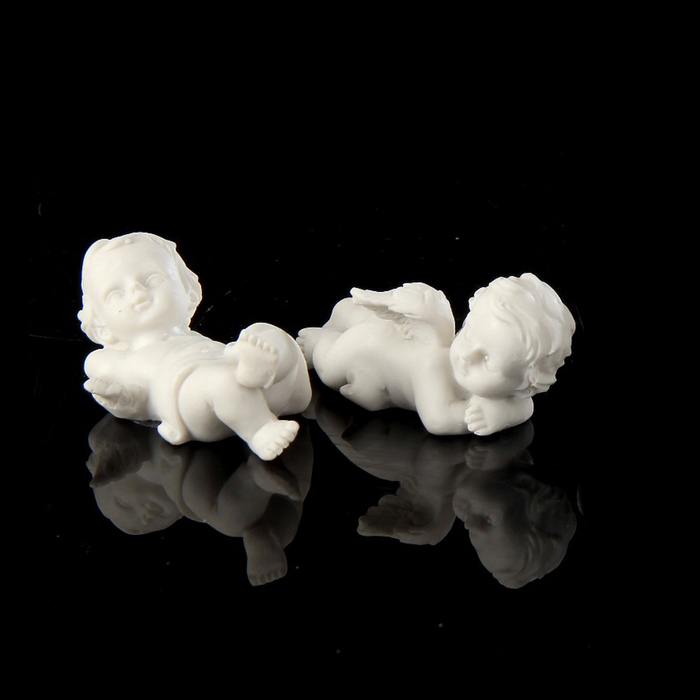 Сувенир полистоун "Маленький ангелочек отдыхает" МИКС 2,7х3,6х6,5 см