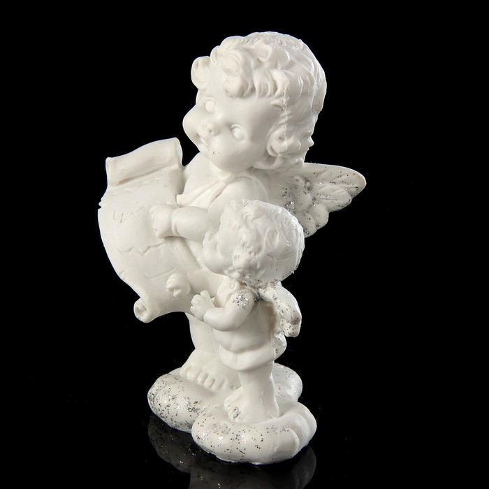 Сувенир полистоун "Ангелочки на облачке" 9,5х7х6 см