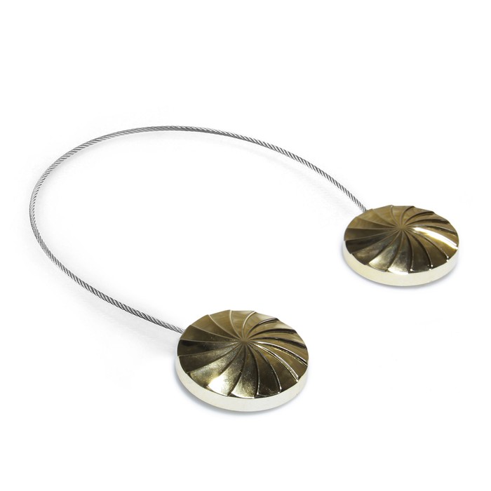 Подхват для штор "Волна", на тросике, 1шт, 4,5*30см