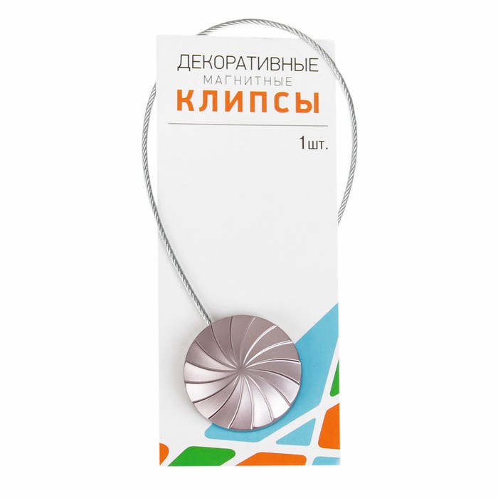 Подхват для штор "Волна", на тросике, 1шт, 4,5*30см