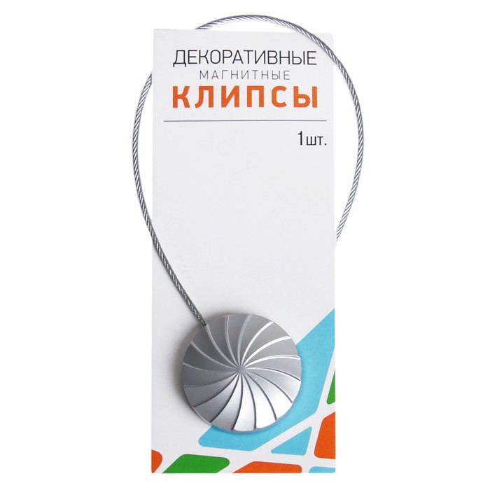 Подхват для штор "Волна", на тросике, 1шт, 4,5*30см