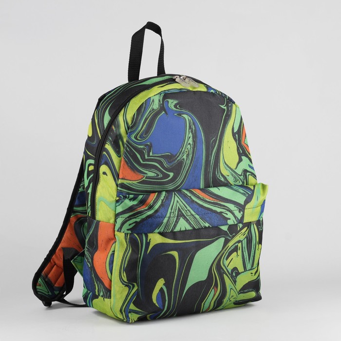 Рюкзак молодёжный "Разводы", отдел на молнии, наружный карман