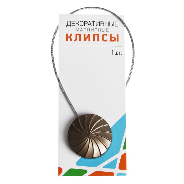 Подхват для штор "Волна", на тросике, 1шт, 4,5*30см