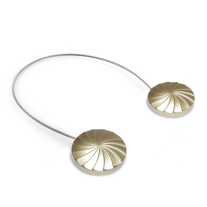 Подхват для штор "Волна", на тросике, 1шт, 4,5*30см