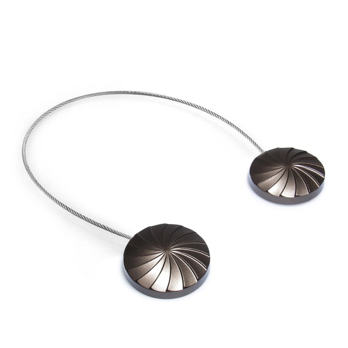 Подхват для штор "Волна", на тросике, 1шт, 4,5*30см