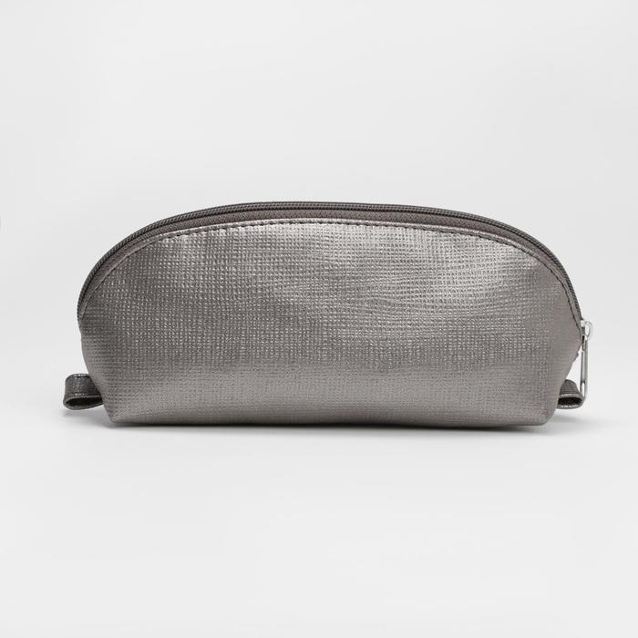 Сумка-косметичка, отдел на молнии, цвет пудровый