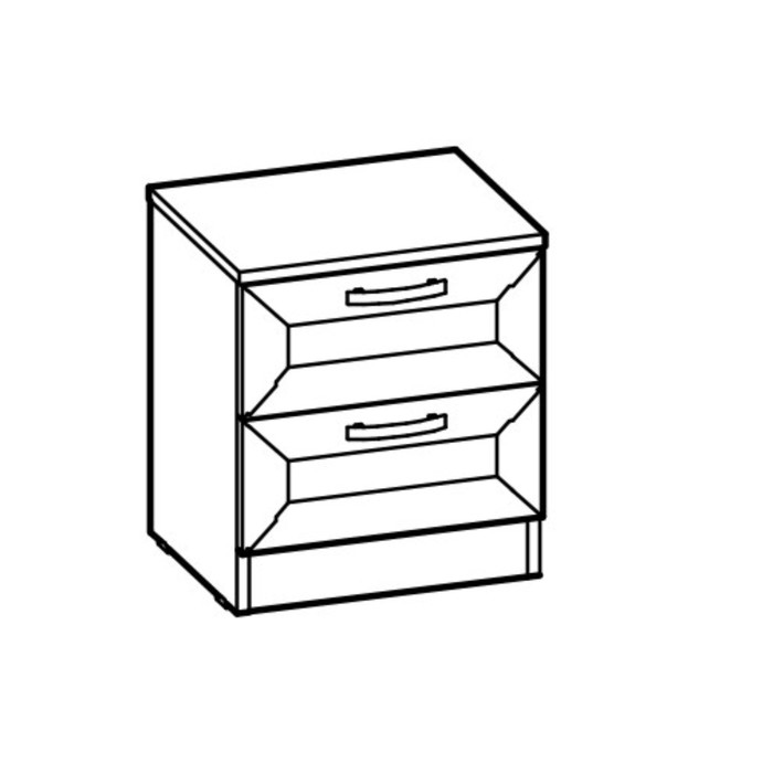 Тумба прикроватная Раут-1, 400х336х450, Ясень шимо светлый/Лиственница крем