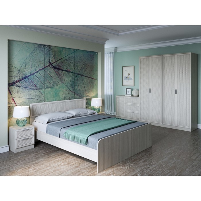 Тумба прикроватная Раут-1, 400х336х450, Ясень шимо светлый/Лиственница крем