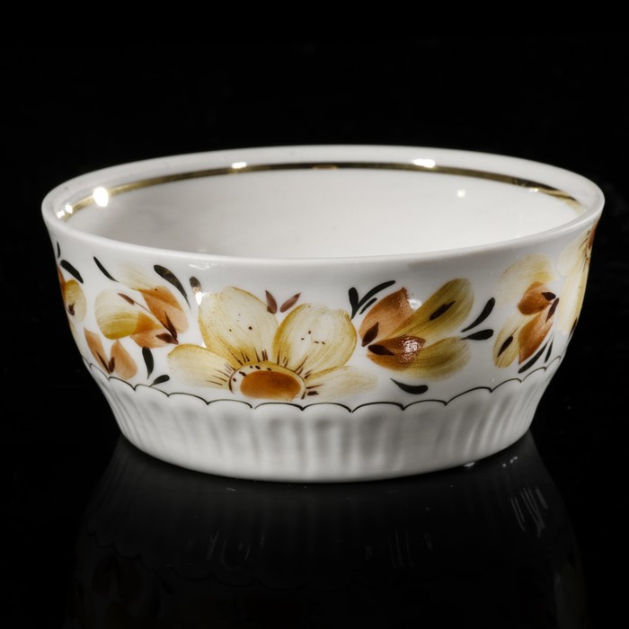 Розетка для варенья 85 мл "Золотая осень", отводка золотом