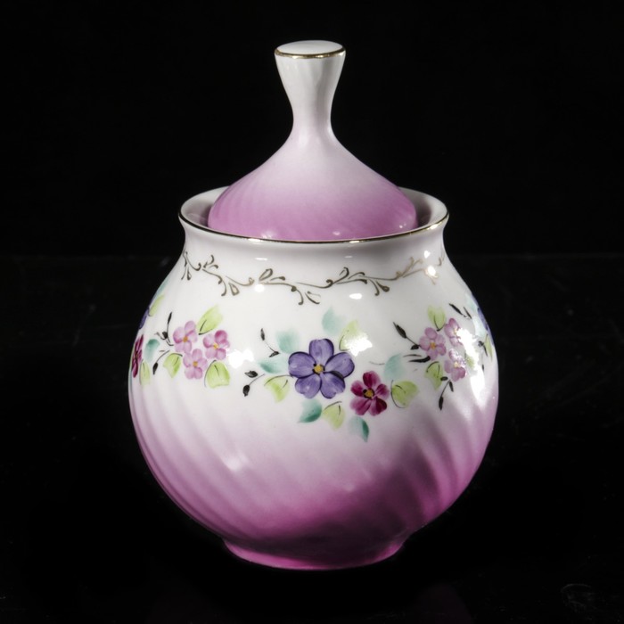 Сахарница 400 мл "Витая. Нарядная", отводка золотом