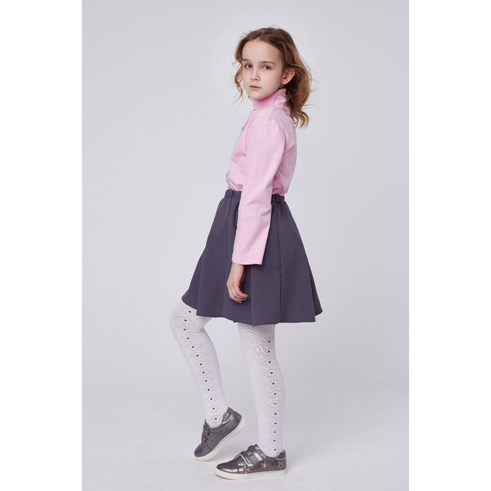 Водолазка для девочек, рост 128-134 (36) см, цвет розовый