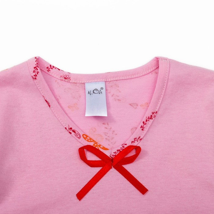 Сорочка для девочек, рост 110-116 (32) см, цвет розовый