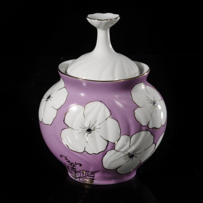 Сахарница 330 мл "Элегия. Облако", отводка золотом