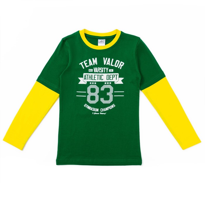 Джемпер для мальчиков, рост 116-122 (34) см, цвет зелёный