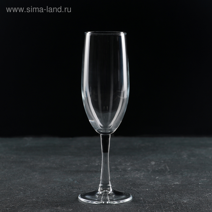 Бокал для шампанского стеклянный Classique, 250 мл бокал стеклянный для шампанского кьянти 170 мл цвет серый
