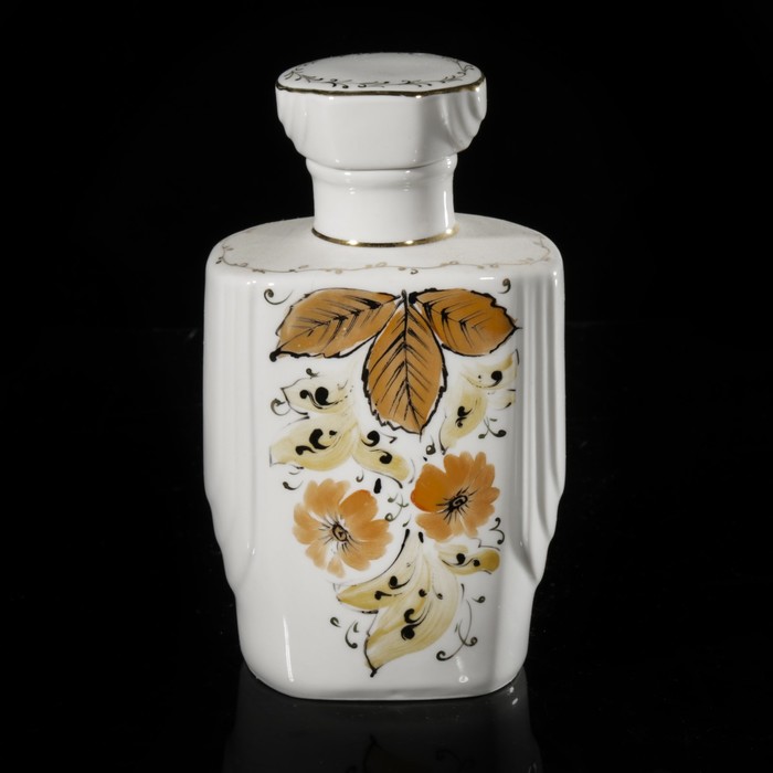 Штоф 470 мл "Люкс. Цветочная", отводка золотом