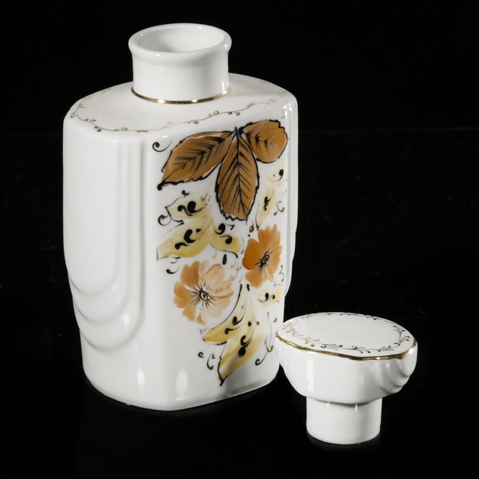 Штоф 470 мл "Люкс. Цветочная", отводка золотом