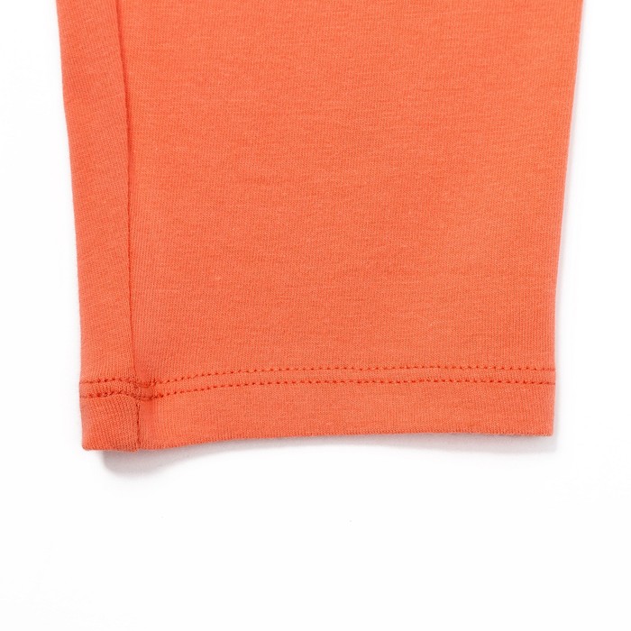 Капри для девочки, рост 110 см, цвет оранжевый