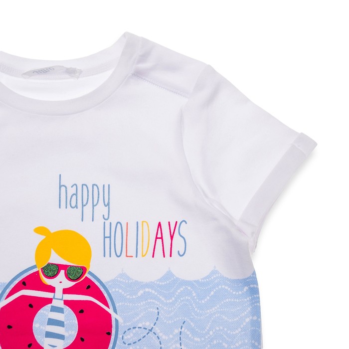 Туника для девочки, рост 98 см, цвет белый