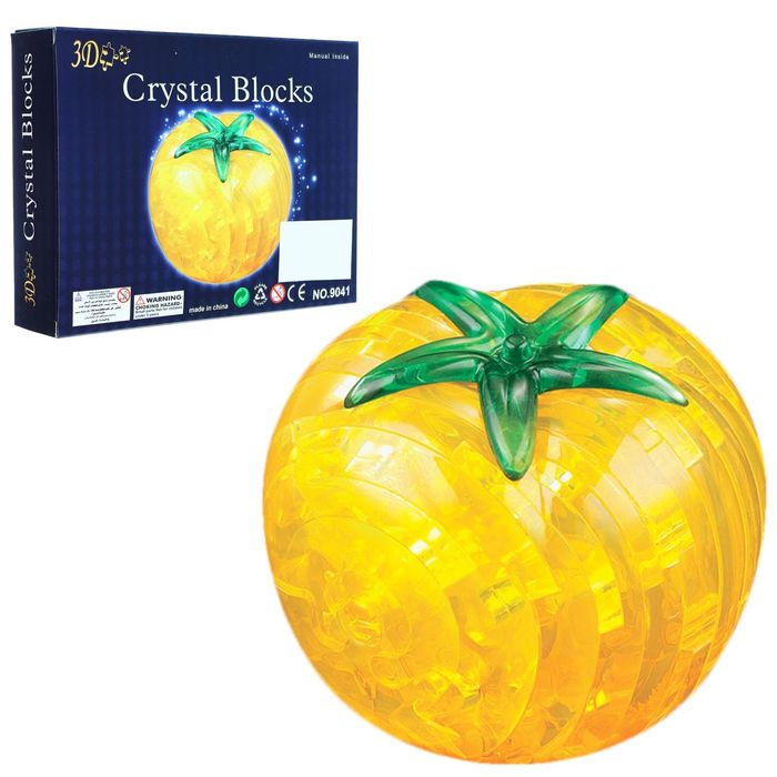 Пазл 3D кристаллический, "Томат" 44 детали МИКС