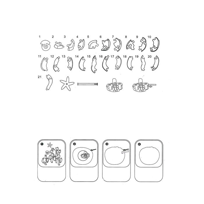 Пазл 3D кристаллический, "Томат" 44 детали МИКС