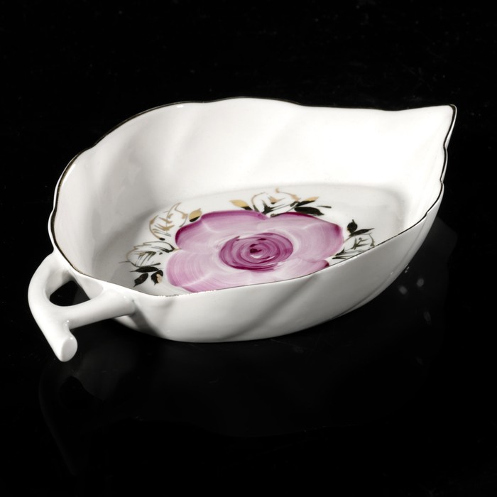 Конфетница 115 мл "Листок. Розовые розы"