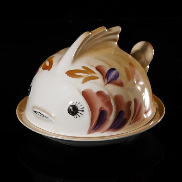 Масленка 14х11 см "Перламутровая"