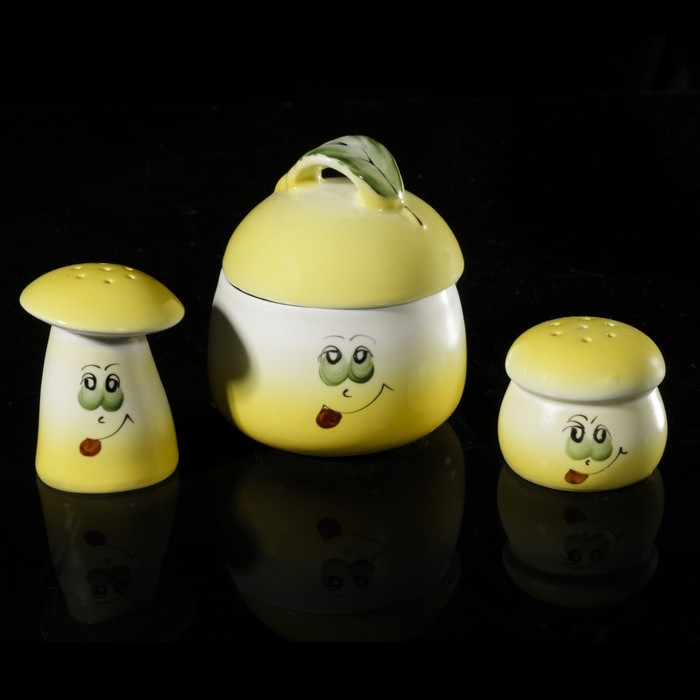 Набор для специй "Рассвет. Аппетит": солонка 180 мл, сосуд для специй 51 мл