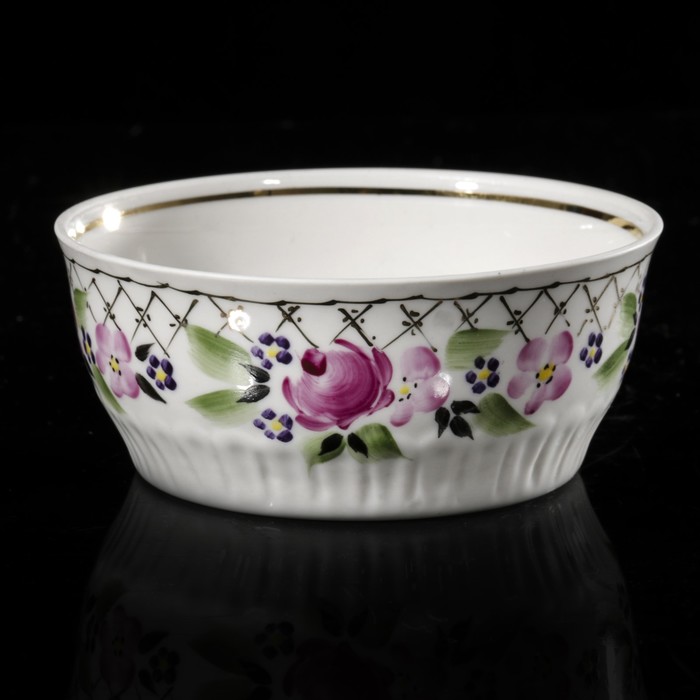 Розетка для варенья 85 мл "Кадриль", отводка золотом