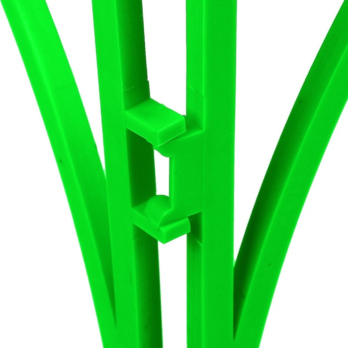 Ограждение декоративное, 34 х 300 см, 7 секций, пластик, зелёное, «Рококо»