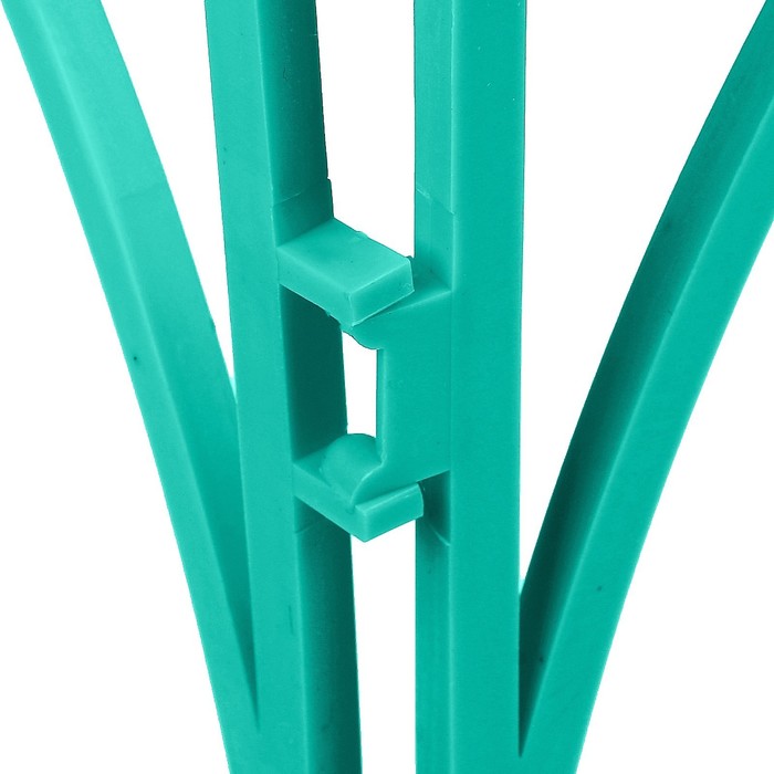 Ограждение декоративное, 34 х 300 см, 7 секций, пластик, изумрудное, «Рококо»