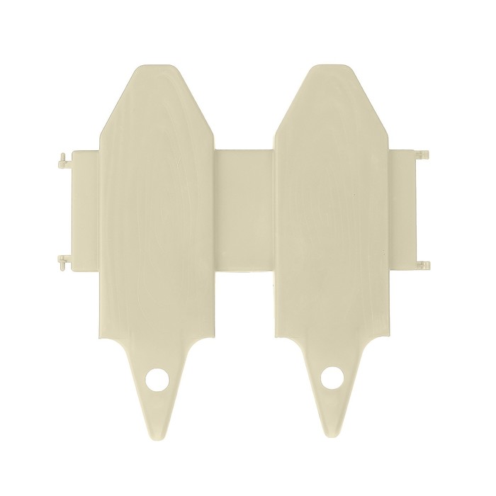 Ограждение декоративное, 29 х 270 см, 10 секций, пластик, белое, «Дощечки»