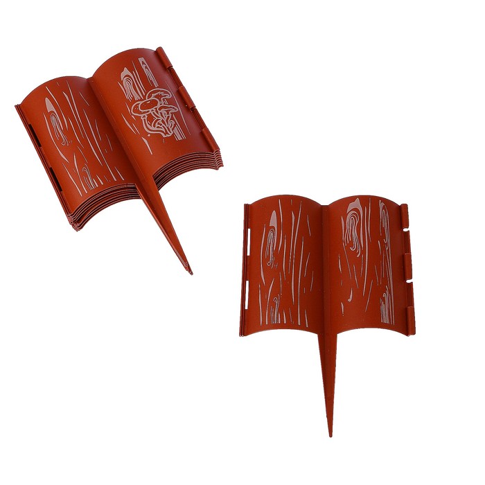 Ограждение декоративное, 30 х 200 см, 10 секций, пластик, «Лесная сказка»