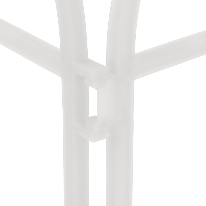 Ограждение декоративное, 34 х 300 см, 7 секций, пластик, белое, «Аркада»