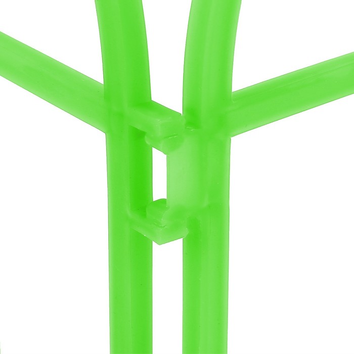 Ограждение декоративное, 34 х 300 см, 7 секций, пластик, салатовое, «Аркада»