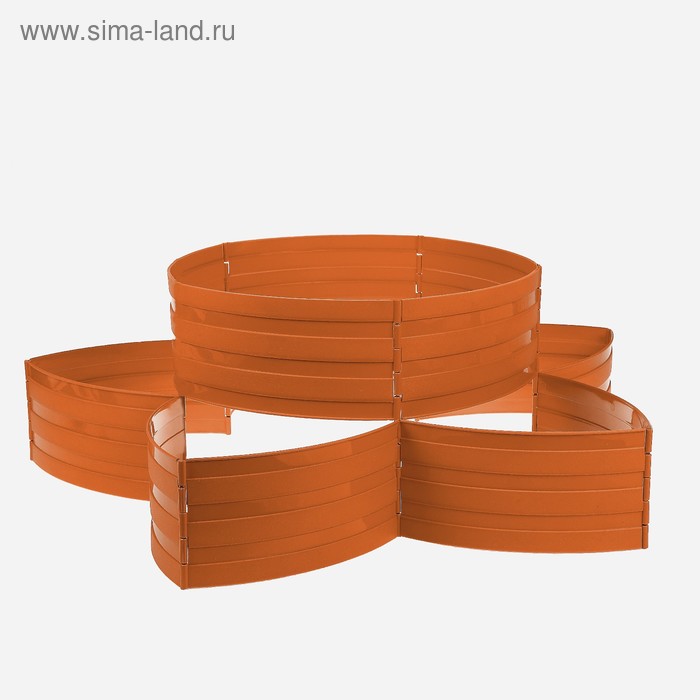 

Клумба пластиковая, 15 × 540 см, 18 секций, коричневая, «Конструктор»